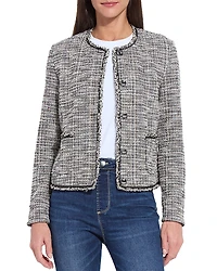 Lysse Charlotte Collarless Tweed Jacket