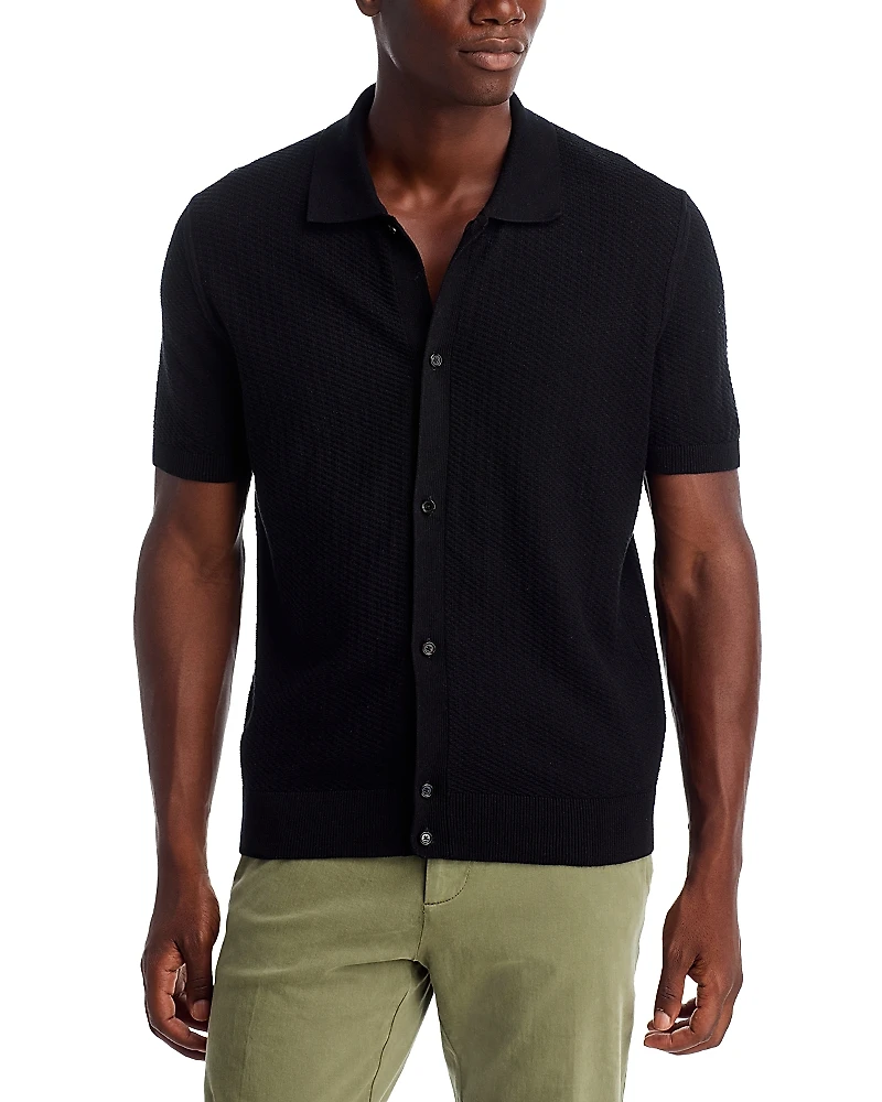 Boss Iseppo Textured Short Sleeve Sweater