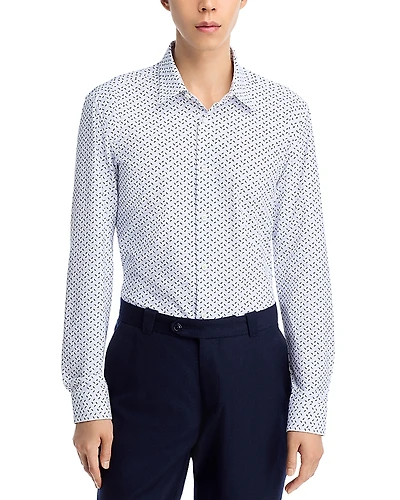 Boss Roan Slim Fit Button-Front Shirt