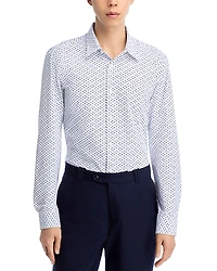 Boss Roan Slim Fit Button-Front Shirt