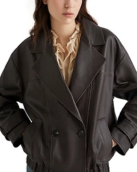 Marella Matras Brown Leather Jacket