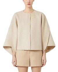 Max Mara Wool Cashmere Cropped Coat