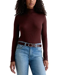 Ag The Chels Long Sleeve Ribbed Turtleneck