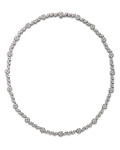 Roberto Coin 18K White Gold Diamond Marquesa Collar Necklace, 18