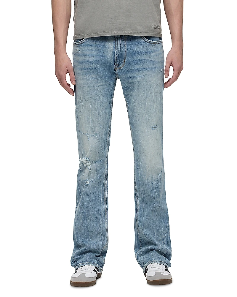 Hudson Walker Kick Flare Distressed Jeans
