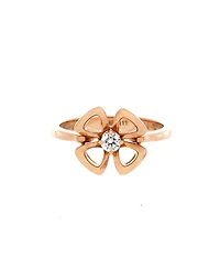 Pre-Owned Bvlgari Fiorever Ring 18K Rose Gold and Diamond