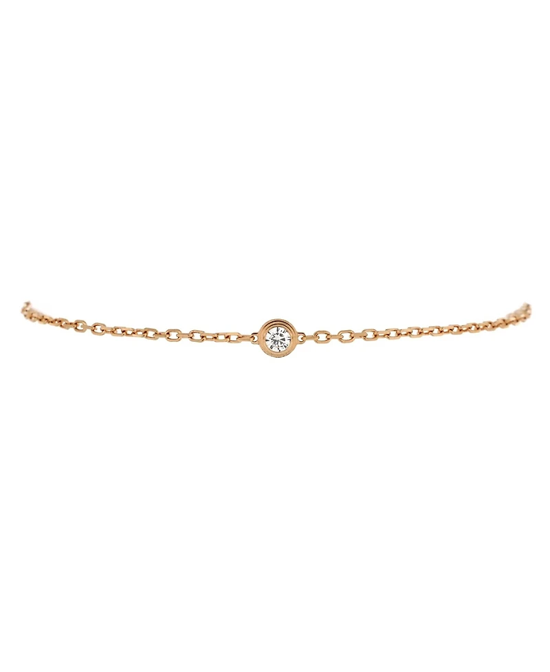 Pre-Owned Cartier Small D'Amour Bracelet 18K Rose Gold and Diamond