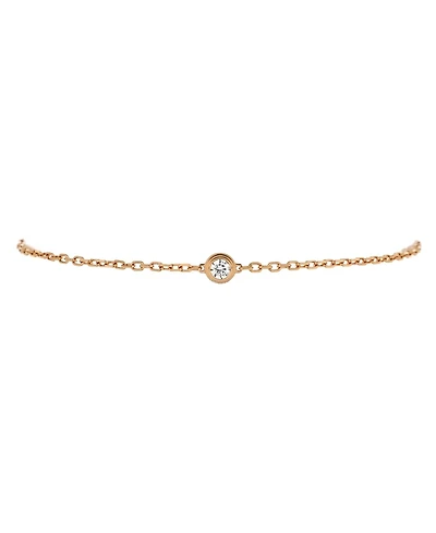 Pre-Owned Cartier Small D'Amour Bracelet 18K Rose Gold and Diamond