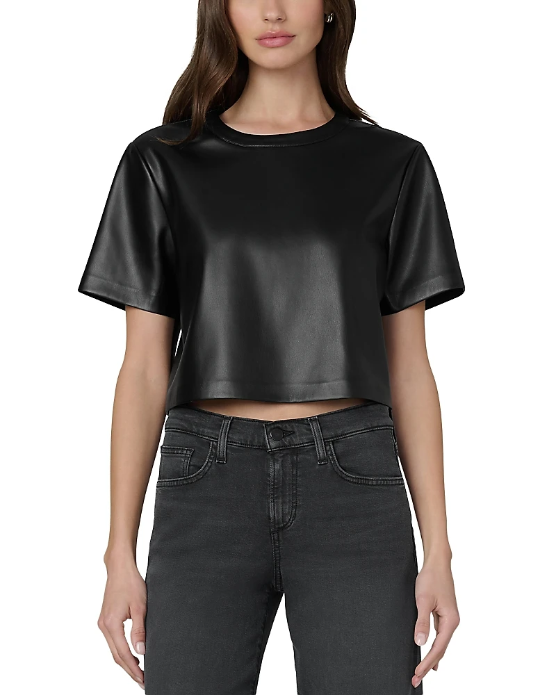 Joe's Jeans The Boxy Faux Leather Tee