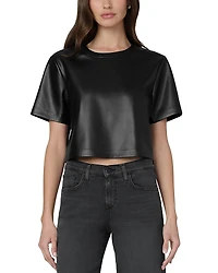 Joe's Jeans The Boxy Faux Leather Tee
