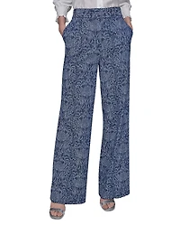 Karl Lagerfeld Paris Jacquard Motif High Rise Jeans