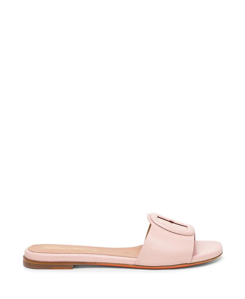 Women's Leather Slide Sandal