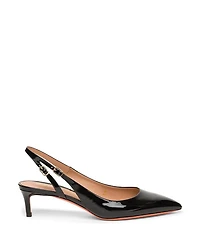 Women's Patent Leather Mid-Heel Slingback