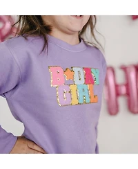 Girls' Birthday Patch Sweatshirt - Baby, Little Kid, Big Kid