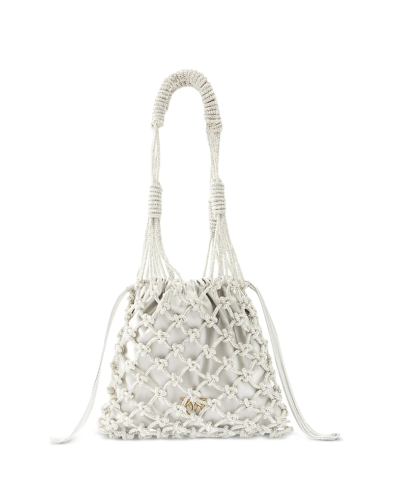 Pinko Mini Crystal Bucket Bag