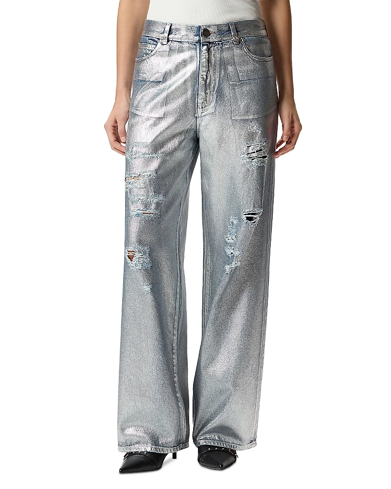 Pinko Lauryn Loose Coated Jeans