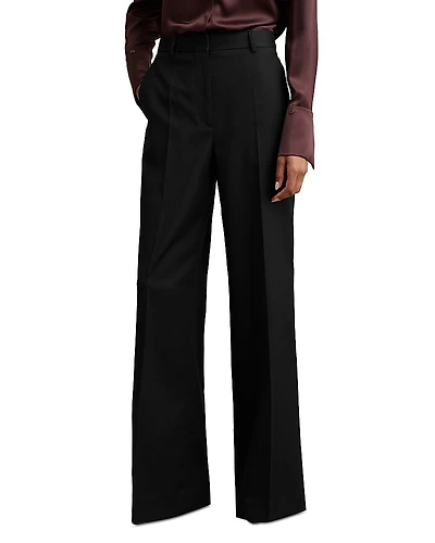 Reiss Petite Haisley Tailored Wide Leg Trousers