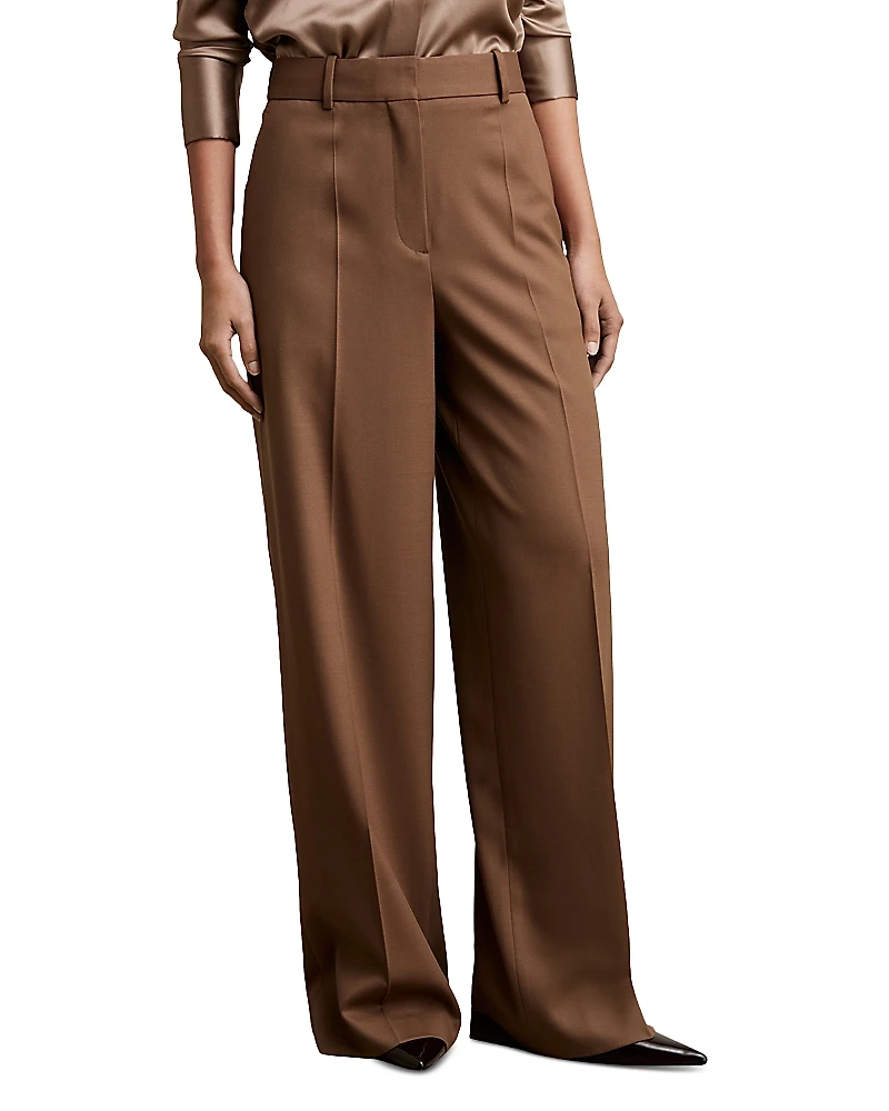Reiss Petite Solene Wide Leg Trousers