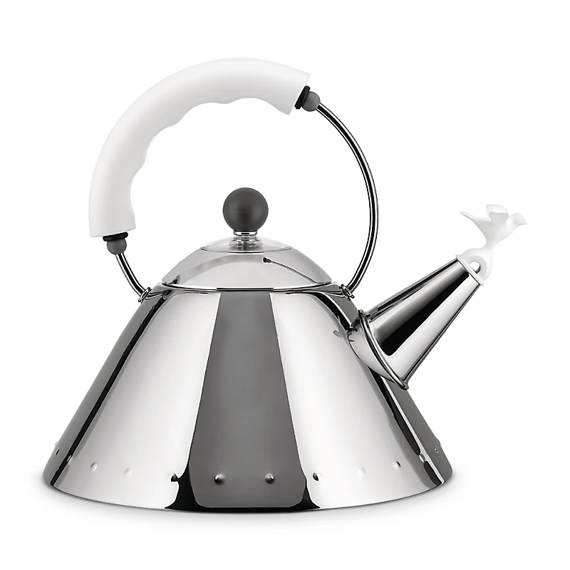 Alessi Michael Graves White Handle Tea Kettle