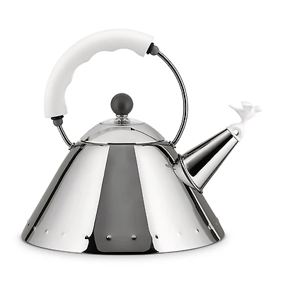 Alessi Michael Graves White Handle Tea Kettle