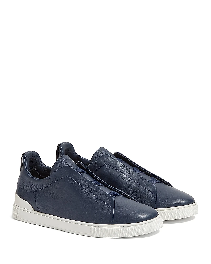 Zegna Men's Triple Stitch Secondskin Sneakers