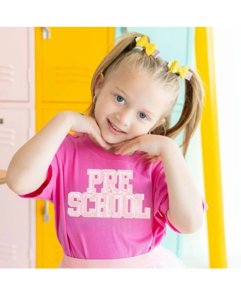 Girls' Preschool Sequin Patch Short Sleeve T-Shirt - Little Kid, Big Kid