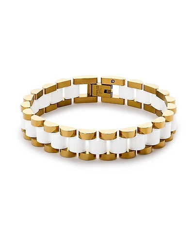 Ana Luisa Ora Gold Ceramic Watch Strap Bracelet