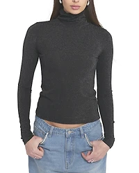 Elle Collection Knit Turtleneck Top