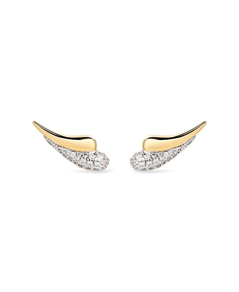 Gold Lowen Statement Earrings