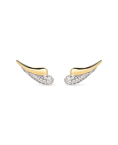 Gold Lowen Statement Earrings