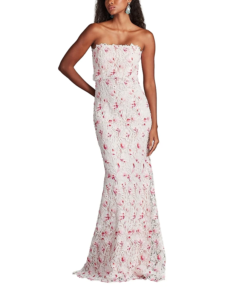 Tadashi Shoji Elissa Lace Blouson Gown