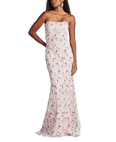 Tadashi Shoji Elissa Lace Blouson Gown