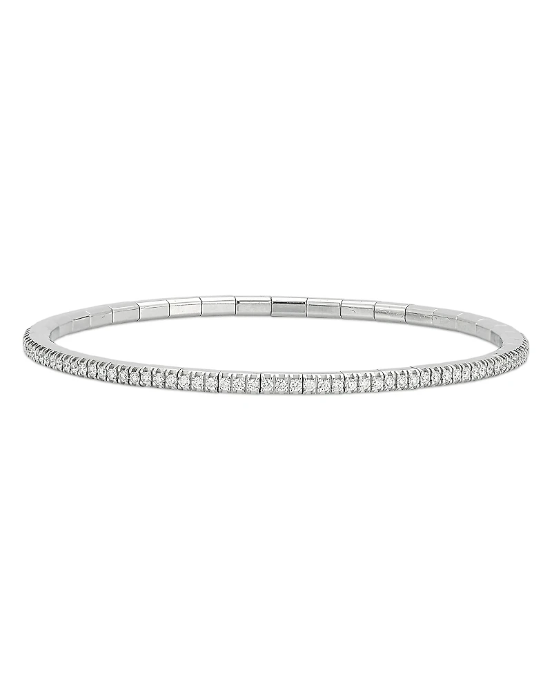 Roberto Demeglio 18K White Gold Extensible by Demeglio Diamond Tennis Stretch Bracelet