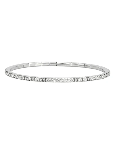 Roberto Demeglio 18K White Gold Extensible by Demeglio Diamond Tennis Stretch Bracelet