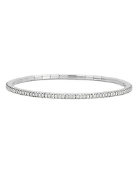 Roberto Demeglio 18K White Gold Extensible by Demeglio Diamond Tennis Stretch Bracelet