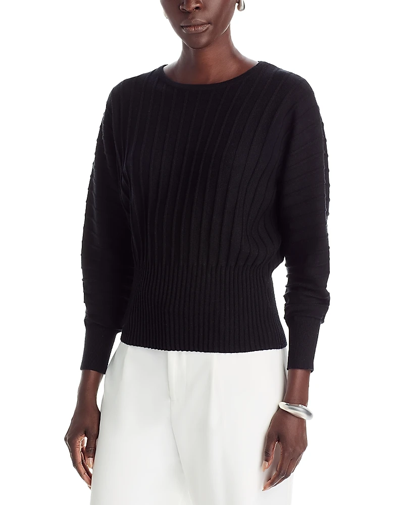 T Tahari Dolman Sleeve Ribbed Sweater
