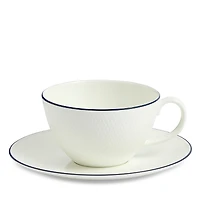Wedgwood Gio 8.7 oz. Teacup & Saucer Set, Blue Line