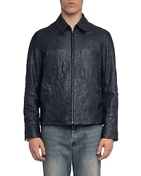 Zadig & Voltaire Loumy Crinkle Leather Jacket