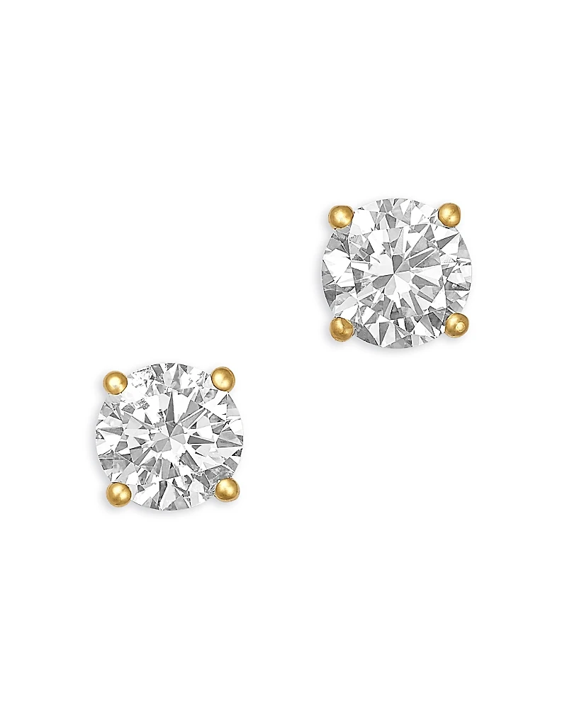Bloomingdale's Fine Collection Certified Diamond Colorless Stud Earrings