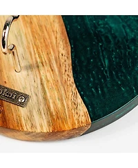 The River Epoxy Resin with Live Edge Acacia Wayfarer ART Hook & Ring Game