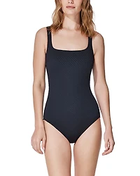 Gottex St. Tropez Square Neck One Piece Swimsuit