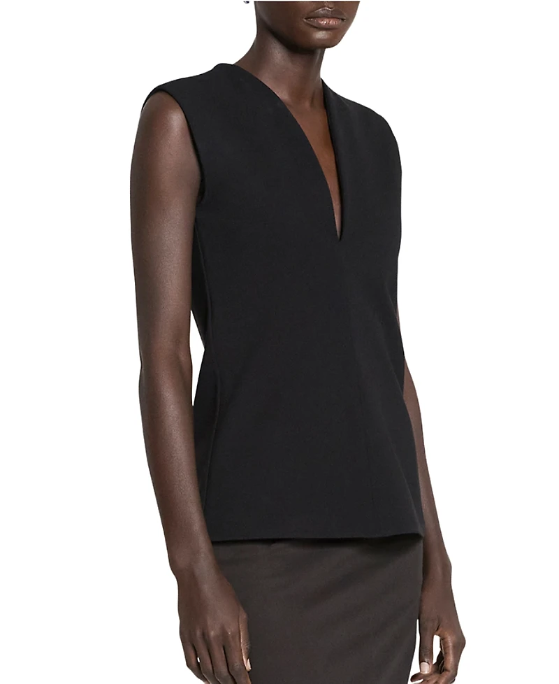 Lanvin Jersey Top with a Plunging Neckline
