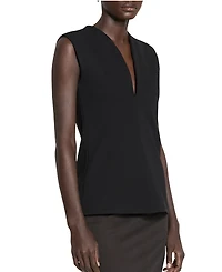 Lanvin Jersey Top with a Plunging Neckline
