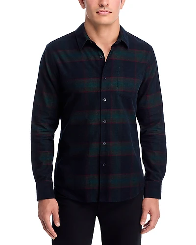 Vince Holme Plaid French Placket Shirt