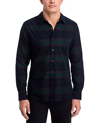 Vince Holme Plaid French Placket Shirt