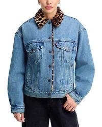 Levi's 90s Faux Fur Collar Denim Trucker Jacket