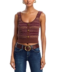 L'Agence Galene Mixed Stitch Tank Top