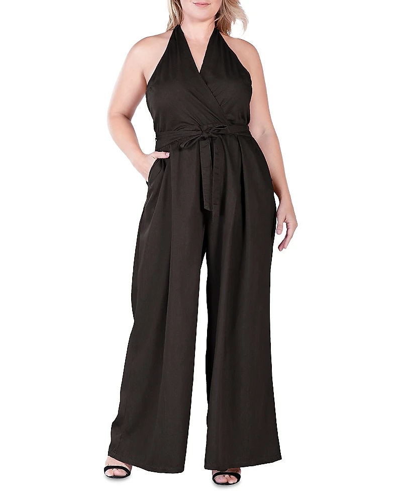 standards & practices Wide Leg Halter Jumpsuit