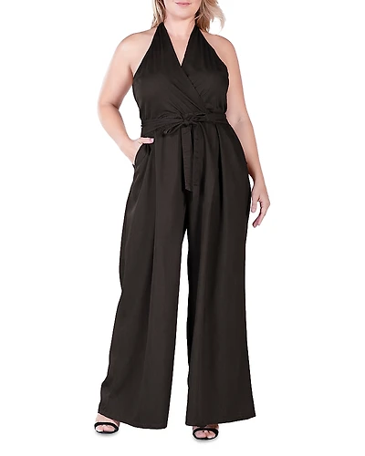 standards & practices Wide Leg Halter Jumpsuit