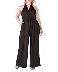 standards & practices Wide Leg Halter Jumpsuit